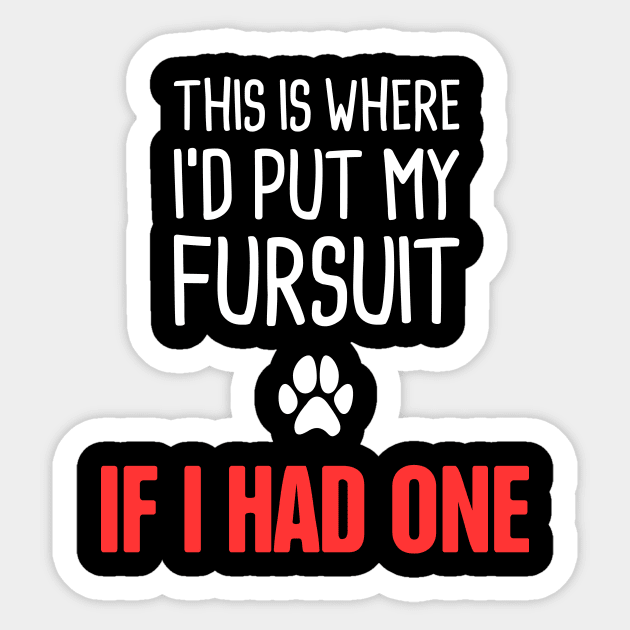 Funny Anthro Furry Fandom Fursuit Con Gift Sticker by MeatMan